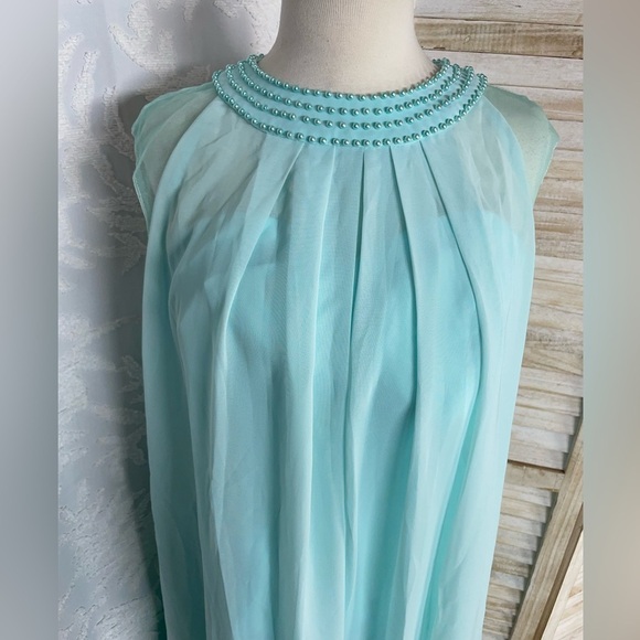 😍Blue Pleated Maxi Skirt for Cocktail Events - Picture 3 of 7